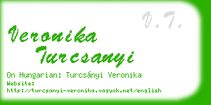 veronika turcsanyi business card