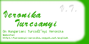 veronika turcsanyi business card